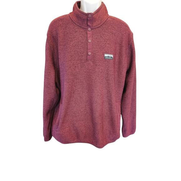 Eddie Bauer Other - Eddie Bauer size XL red pocket pullover sweater warm EUC preppy mens casual